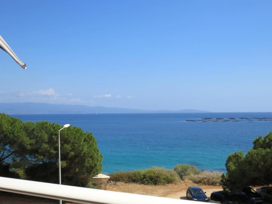 Bel App T2 En Bord De Mer Vue Sanquinaires Piscine Ajaccio  Exterior photo